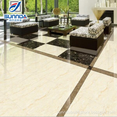 600x600mm shining glossy natural stone look texture double layer porcelain polished floor tiles cheap